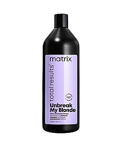 Matrix Total Results Unbreak My Blonde Shampoo - Укрепляющий шампунь без сульфатов с лимонной кислотой для осветленных волос 1000 мл
